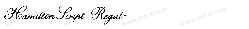 HamiltonScript Regul字体转换 HamiltonScript Regul字体转换